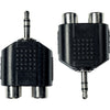 AD09 Adattatore Mini Jack TRS Maschio/2x RCA Femmina 2 Pcs