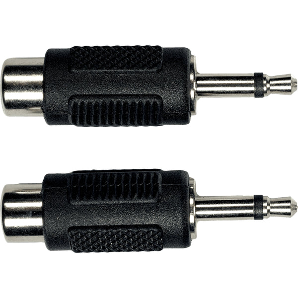 AD16 Adattatore RCA Femmina/Mini Jack Mono Maschio 2 Pcs