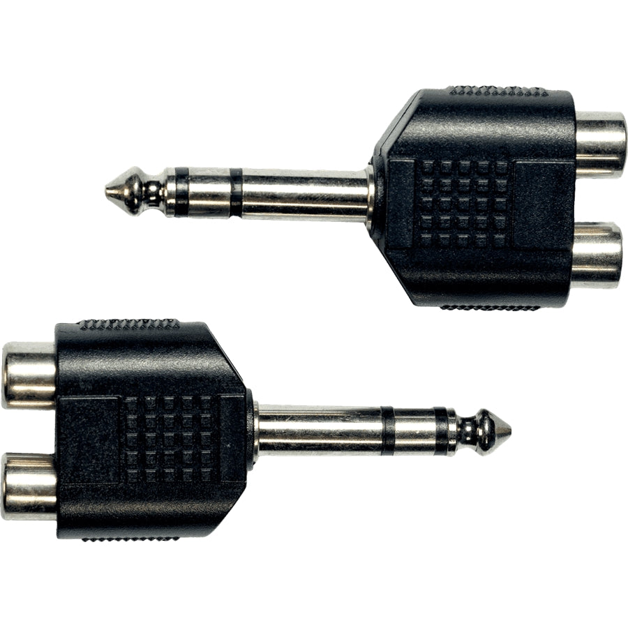 AD17 Adattatore Jack TRS Maschio/2x RCA Femmina 2 Pcs