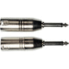 AD25 Adattatore Jack Mono Maschio/XLR Maschio 2 Pcs
