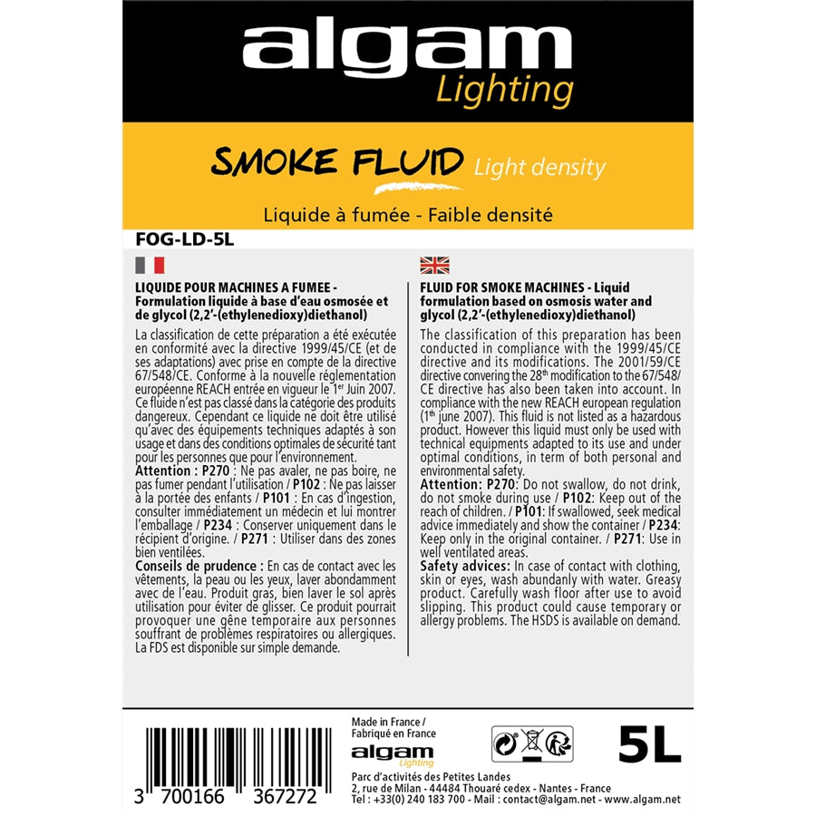 FOG-LD-5L Liquido Fumo Bassa DensitÃ  5L