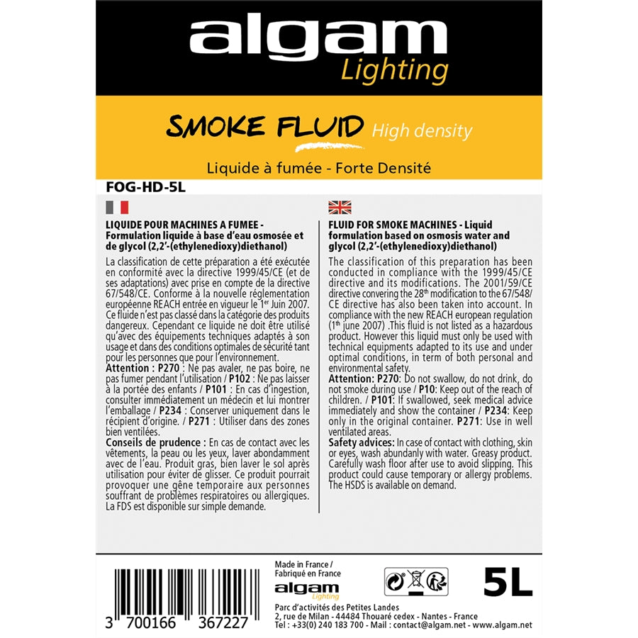 FOG-HD-5L Liquido Fumo Alta DensitÃ  5L