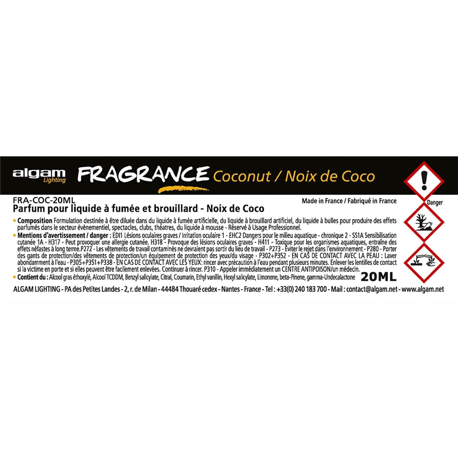 FRA-COC-20ML Profumo per Liquido del Fumo 20ml Noce di Cocco