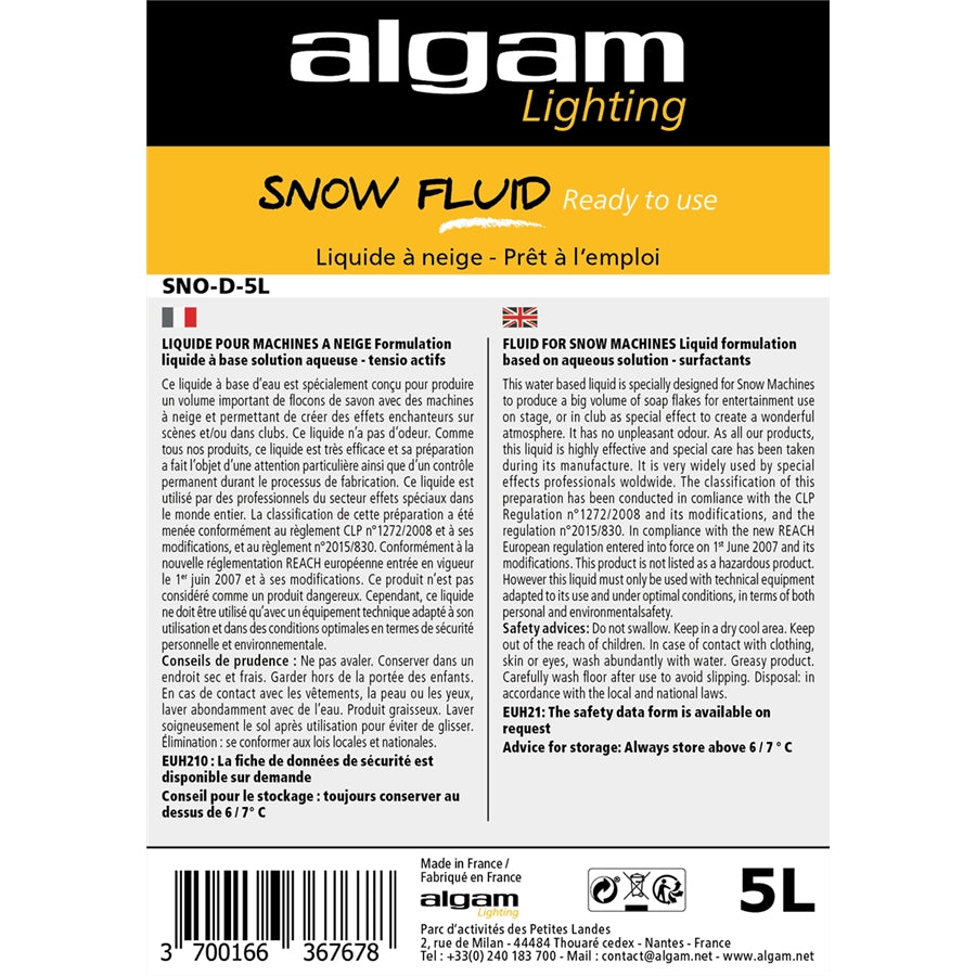 SNO-D-5L Liquido Neve Pronto all'Uso 5L