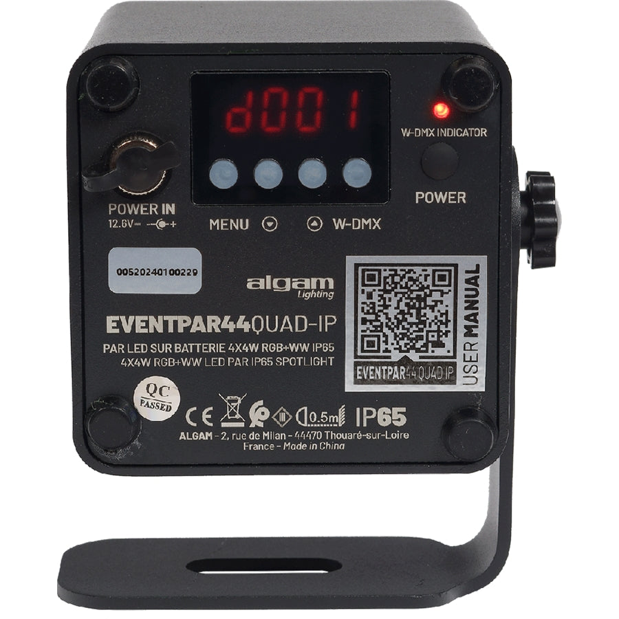 EVENTPAR 44-QUAD-IP Par LED 4x4W IP65 a Batteria