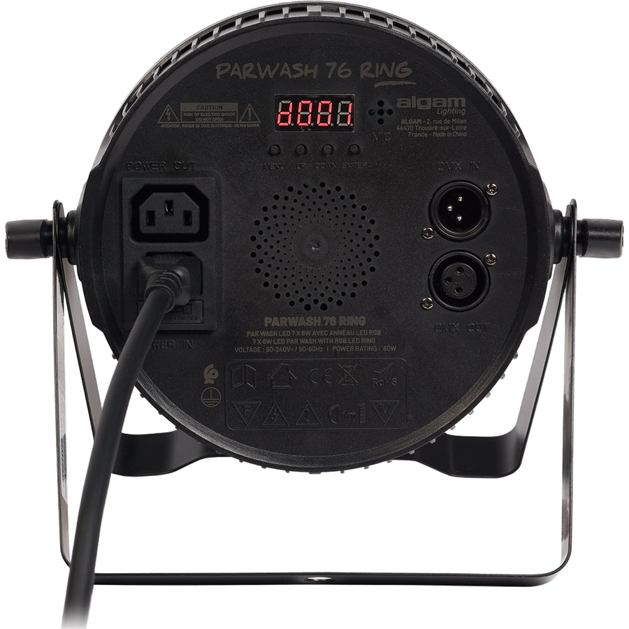PARWASH76-RING LED 7x6W RGBW + RING RGB