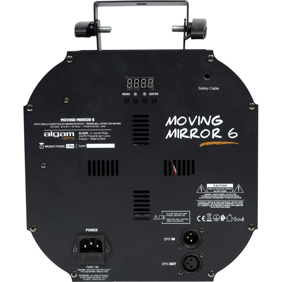 MOVING-MIRROR-6 Effetto Palla Specchio Motorizzata