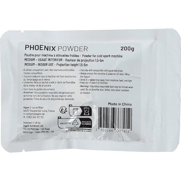 PHOENIX POWDER Polvere per Fontane Luminose Fredde