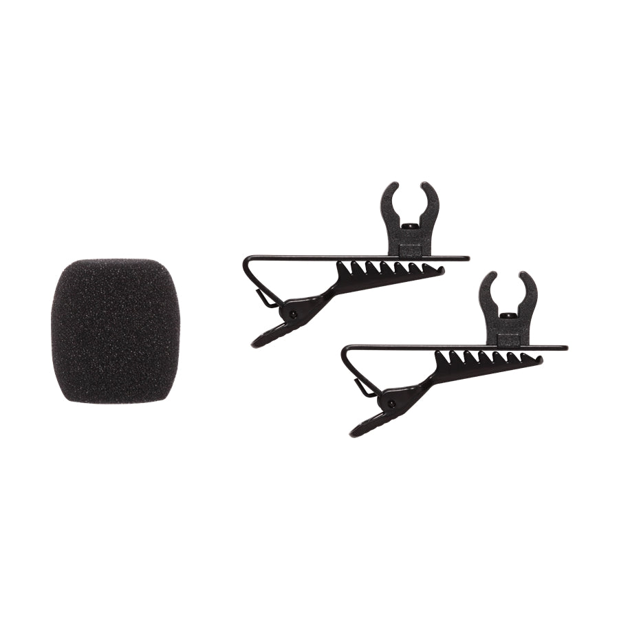 RK376 Clip lavalier e 2 antivento CVL-B/C-TQG