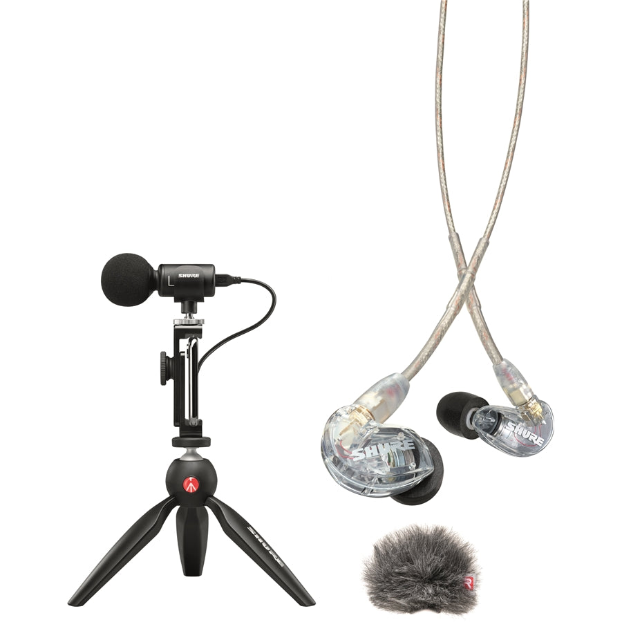 MV88-215CL-BNDL Kit mic MV88 e auricolari SE215-CL