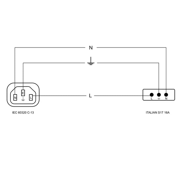 S/1200-20 Cavo alimentazione Made in Italy