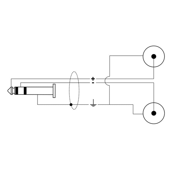 RKSA/120-5 Jack Stereo/2 RCA Maschio