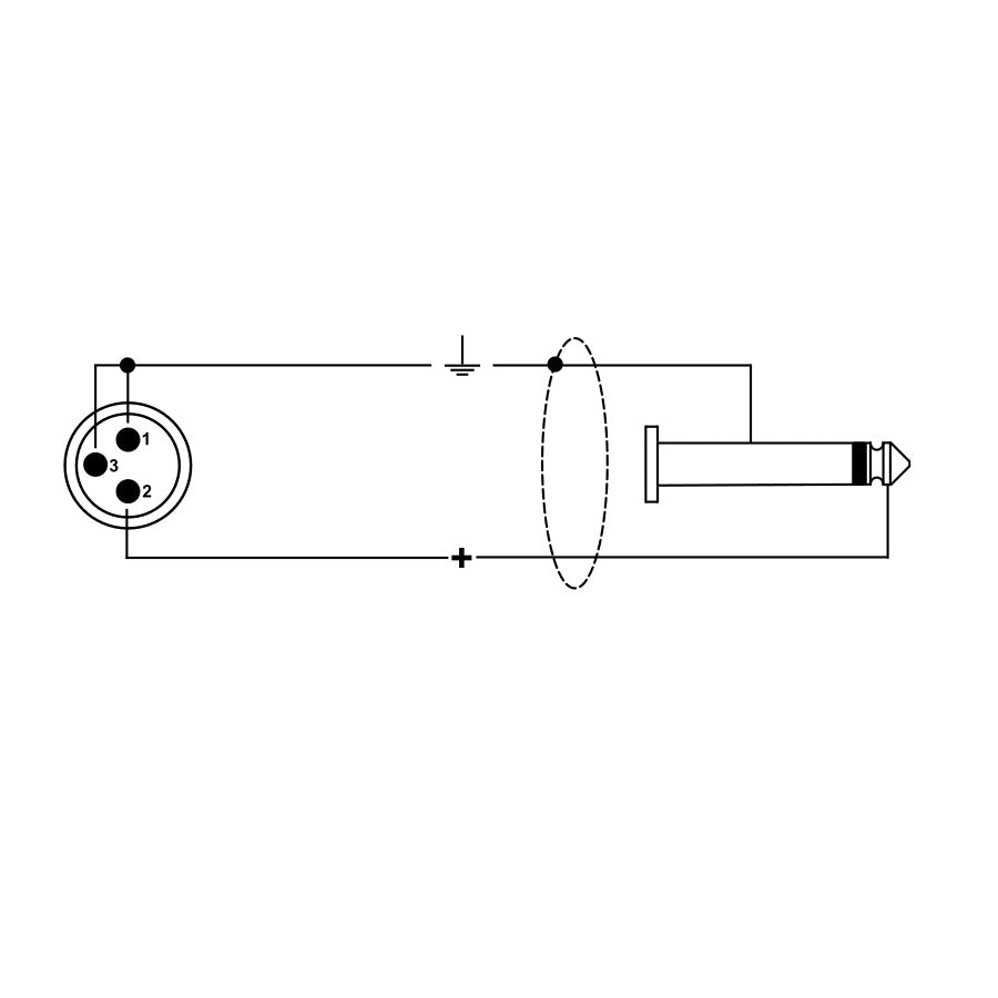RKSM/310-3 XRL Maschio/Jack Mono