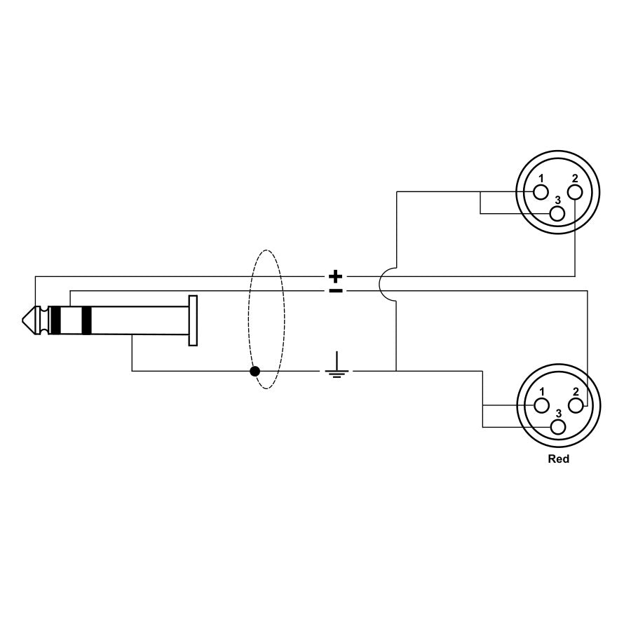 RKSA/194-5 Minijack Stereo/2 XLR Femmina