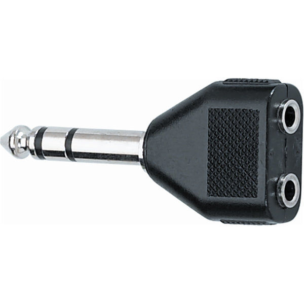 AD/23 Adattatore audio Jack 6.3/ 2 Jack 3.5 F