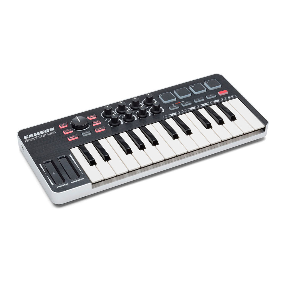 SAMSOM GRAPHITE M25 Mini MIDI Controller USB