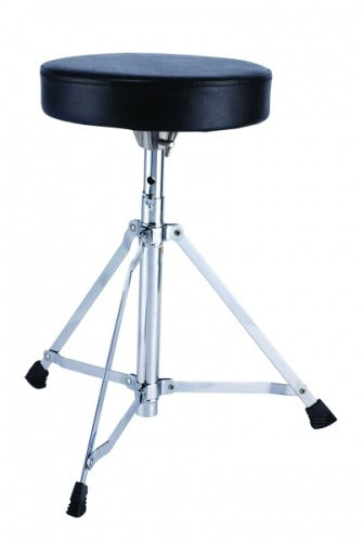 AR Seggiolino seduta tonda - in vinile -regolabile in altezza con fori - tubo dia 285mm - montante doppio - Serie 116