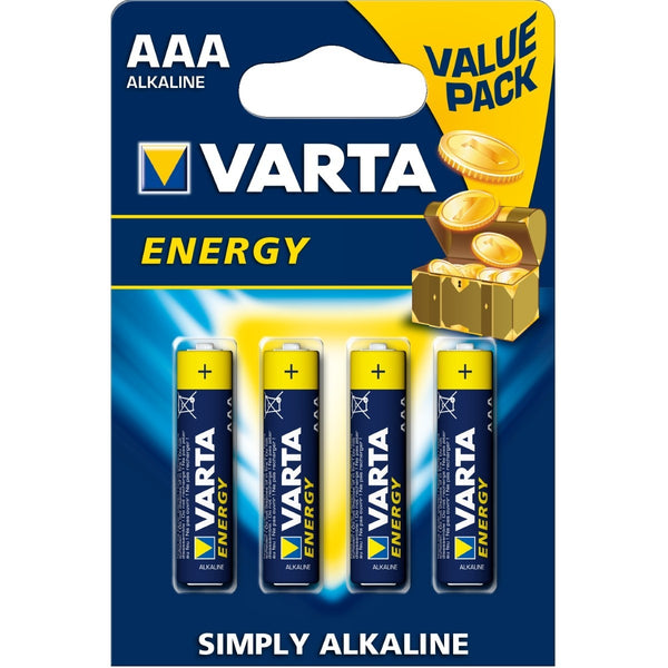 BATTERIA ALCALINA VARTA ENERGY AAA MINISTILO BLISTER 4 PZ