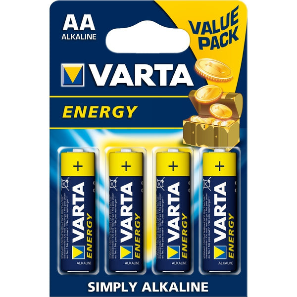 BATTERIA ALCALINA VARTA ENERGY AA STILO BLISTER 4 PZ