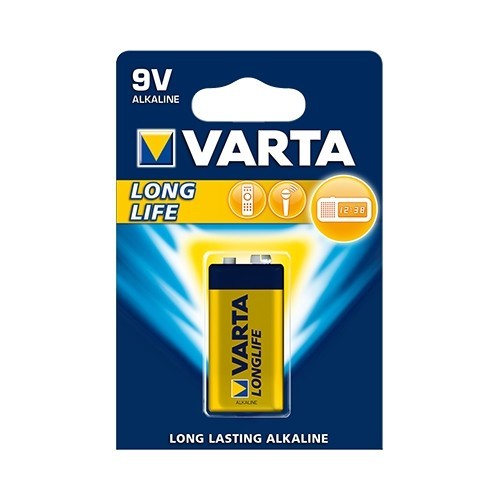 BATTERIA ALCALINA VARTA LONG LIFE 9V BLISTER 1 PZ