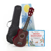 UKULELE SOUNDSATION M SUNNY 10-BW BORSA E LIBRO CURCI L'UKULELE