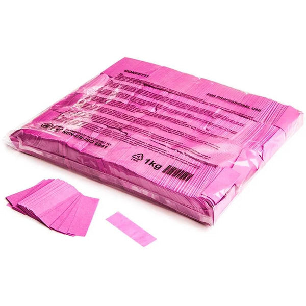 Slowfall confetti rect 55 x 17 mm - Pink