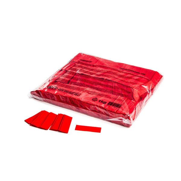 Slowfall confetti rect 55 x 17 mm - Red