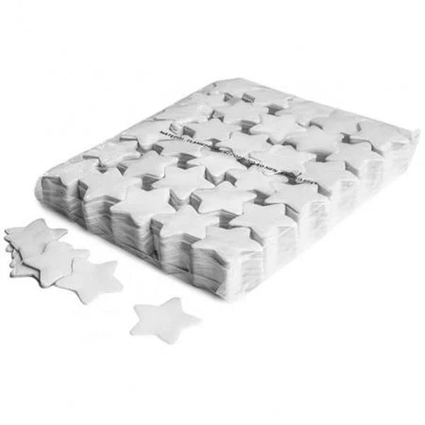 Slowfall confetti stars Ã 55 mm - White