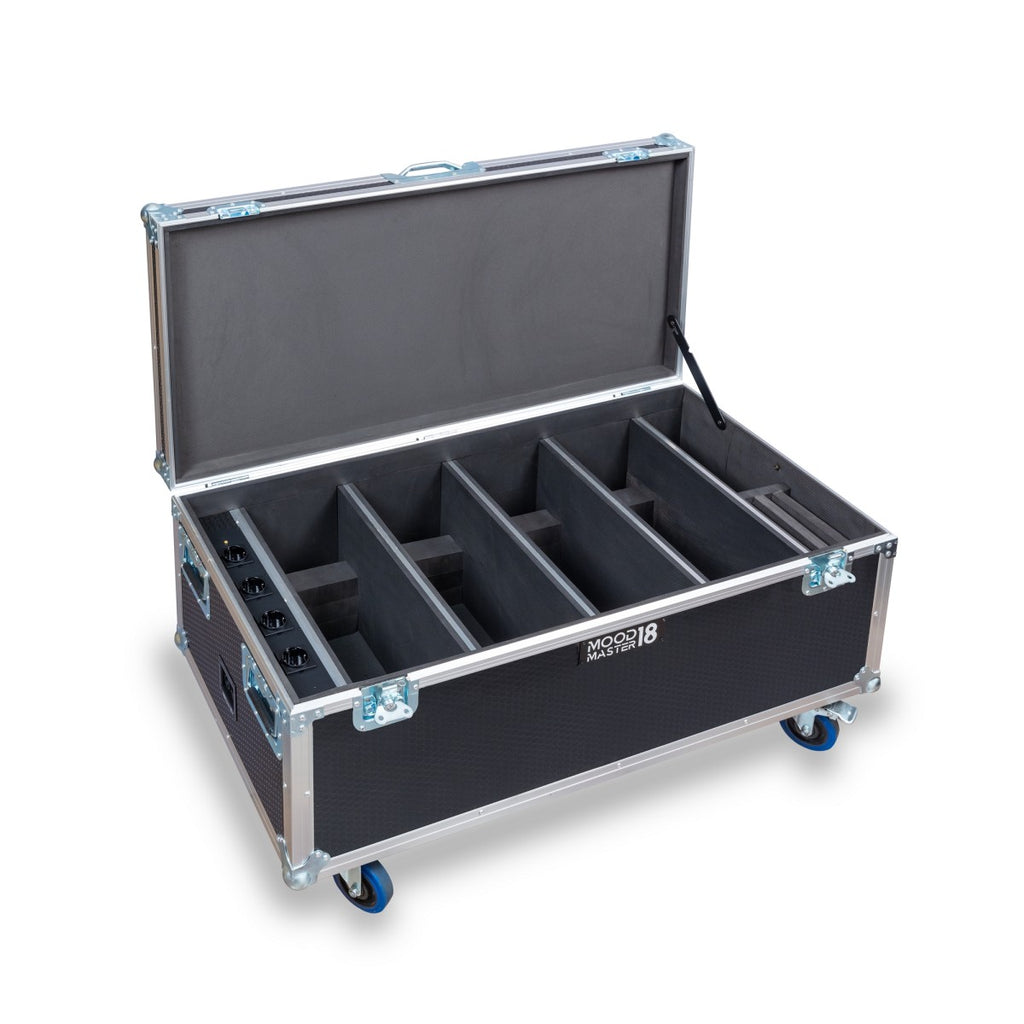 FLIGHT CASE CENTOLIGHT PER 4 MOODMASTER 18 MOMST18-CASE