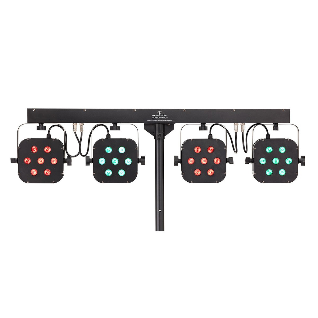 KIT LUCI SOUNDSATION 4LEDKIT-DJ 4* 7PCS 3W RGB LED