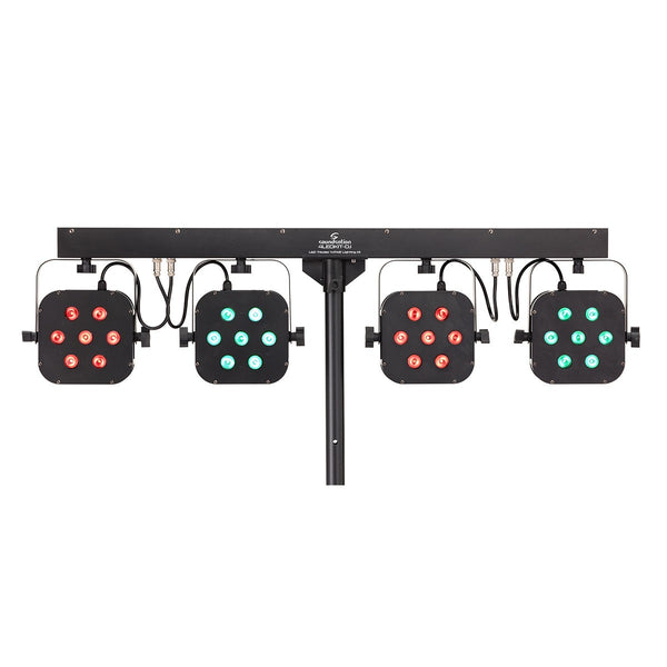 KIT LUCI SOUNDSATION 4LEDKIT-DJ 4* 7PCS 3W RGB LED