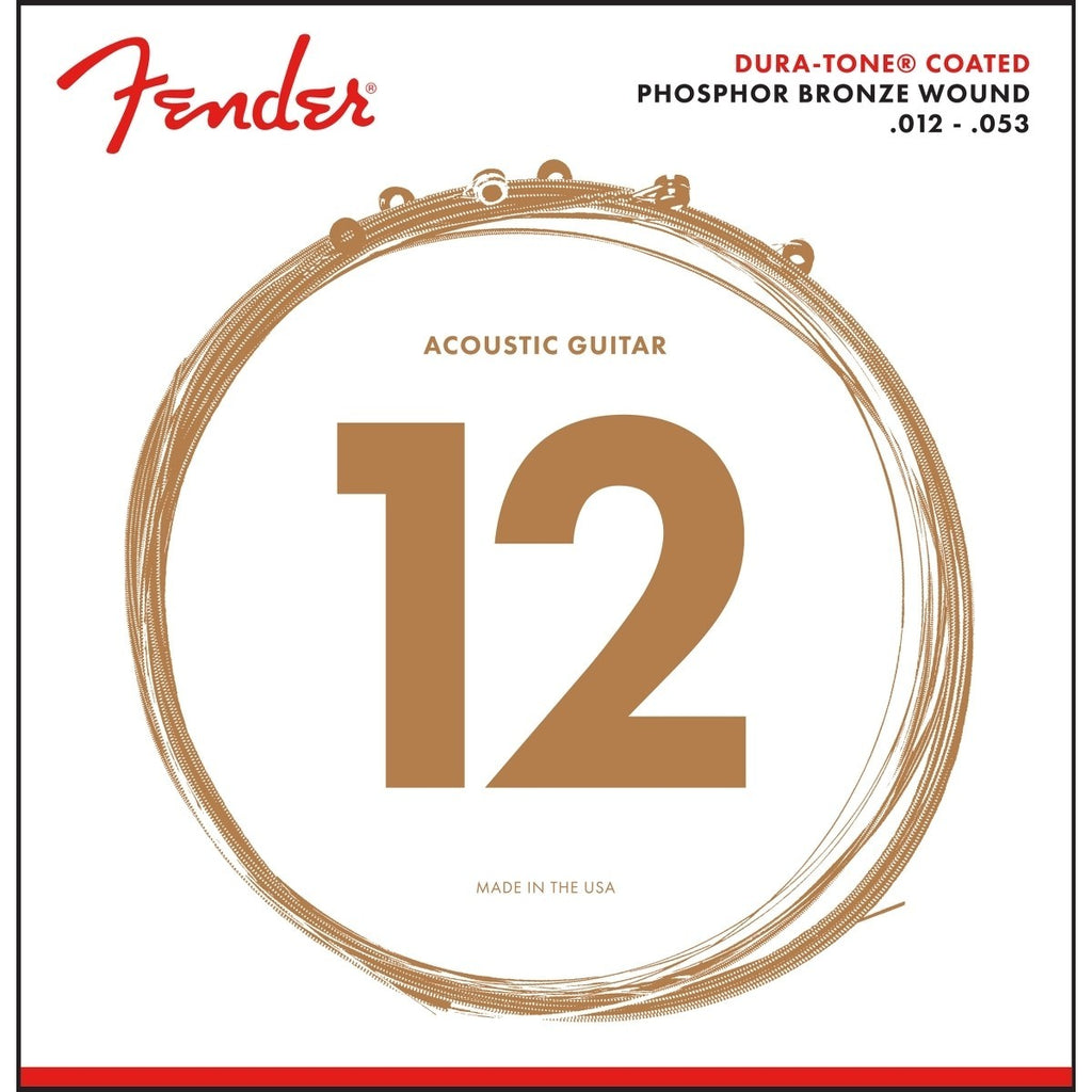 Muta Fender 860L Phosphor Bronze Dura-Tone Coated 12-53 0730860403