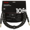 Cavo Fender Deluxe Series Straight/Straight 10'(3m) Black Tweed 0990820092