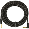 Cavo Fender Deluxe Series Straight/Angle 25'(7,5m) Black Tweed 0990820077