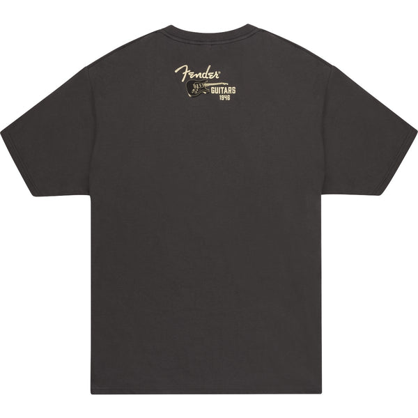 T-Shirt Fender Wings To Fly  Vintage Black