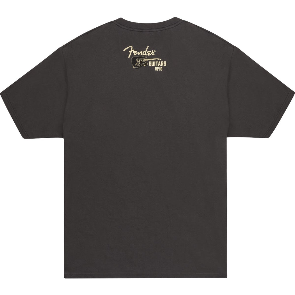 T-Shirt Fender Wings To Fly  Vintage Black