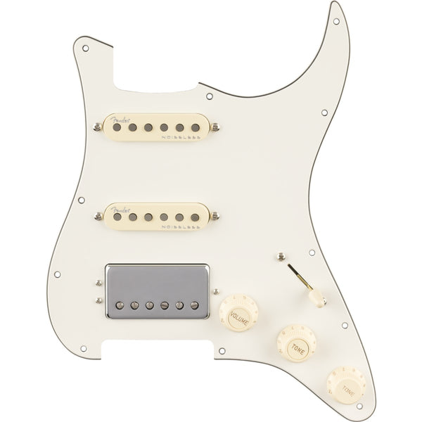 Pickup Fender Pre-Wired Strat Pickguard, Quadra Tap/Ultra Noiseless HSS 11 Hole 0992352509