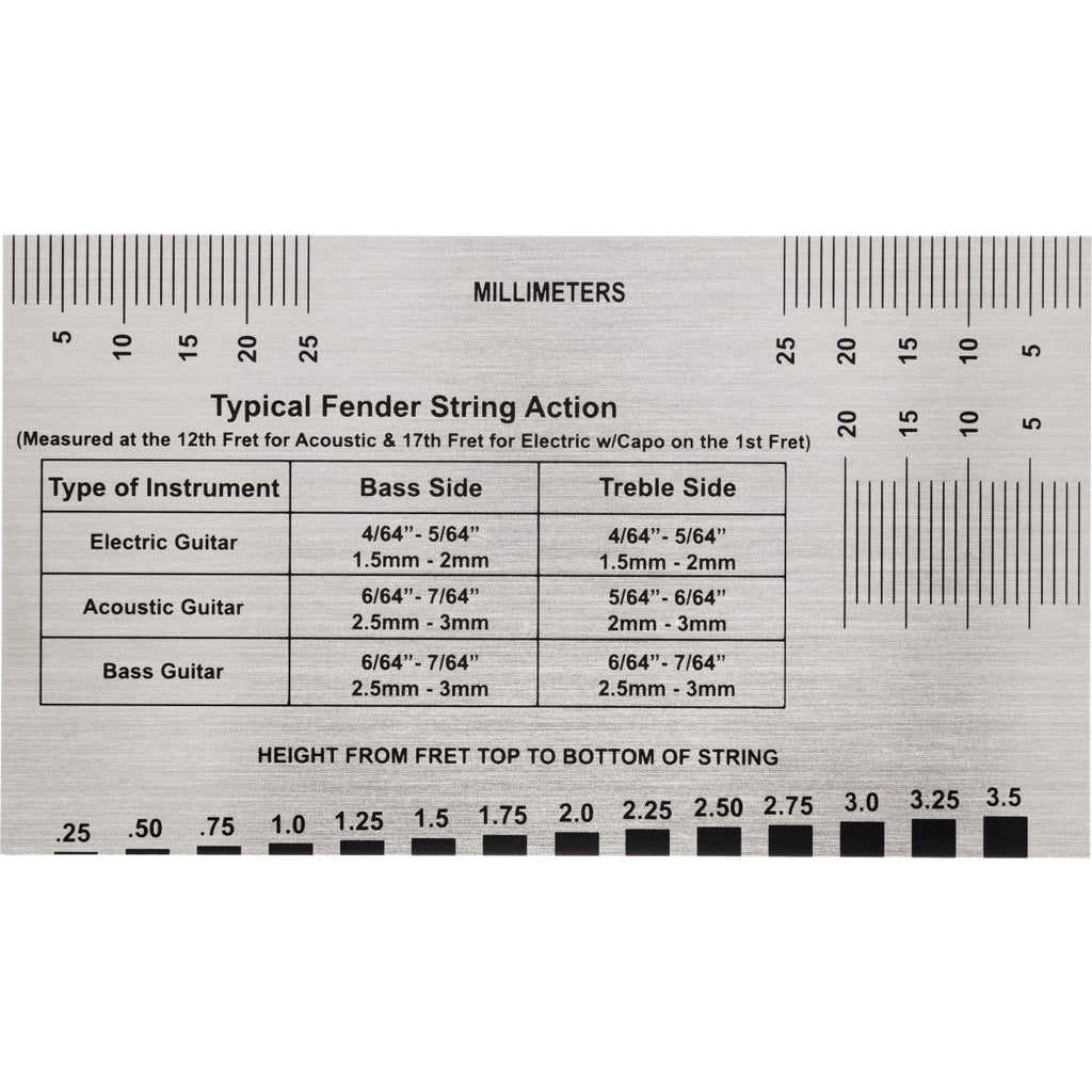 Indicatore altezza corde Fender string action gauge 0990654050