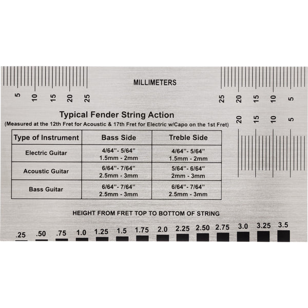 Indicatore altezza corde Fender string action gauge 0990654050