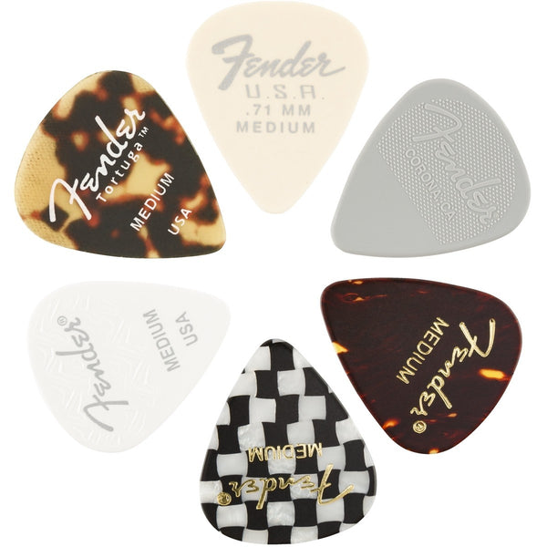 Plettri Fender 351 Shape Material Medley Medium 6-pack 1980100300