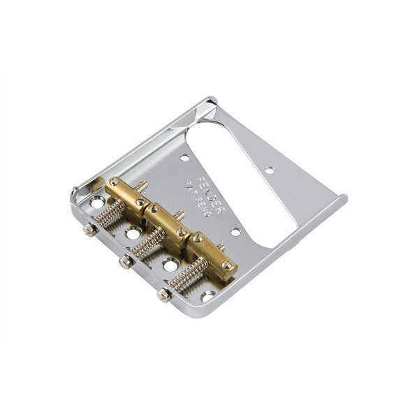 Fender Parts 3-Saddle American Vintage Telecaster Bridge Assembly with Brass S Chrome 0990806100