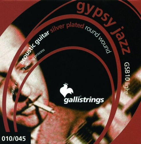 GALLI - muta ch. ac. - GIPSY Silverplated - Light .010-.045 - Ball end