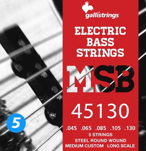 GALLI - muta bas. el. - MSB Steel - Medium Custom .045-.130 - 5 corde