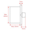 CONTR. DI VOLUME MURALE HELVIA MURA 210 10W 11POS