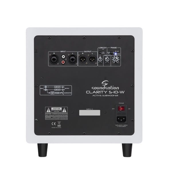 SUBWOOFER SOUNDSATION CLARITY S-10 WHITE 10