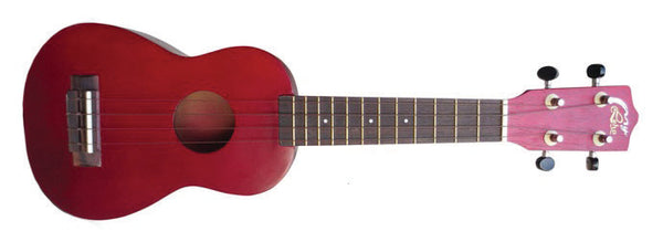Ukulele Soprano - Acero laminato colorato - c/custodia - Red Wine