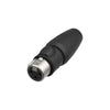 CONNETTORE NEUTRIK PER CAVO NC3FX1-TOP XLR 3 POLI SERIE X-TOP IP65 - CONT. ORO - FEMMINA