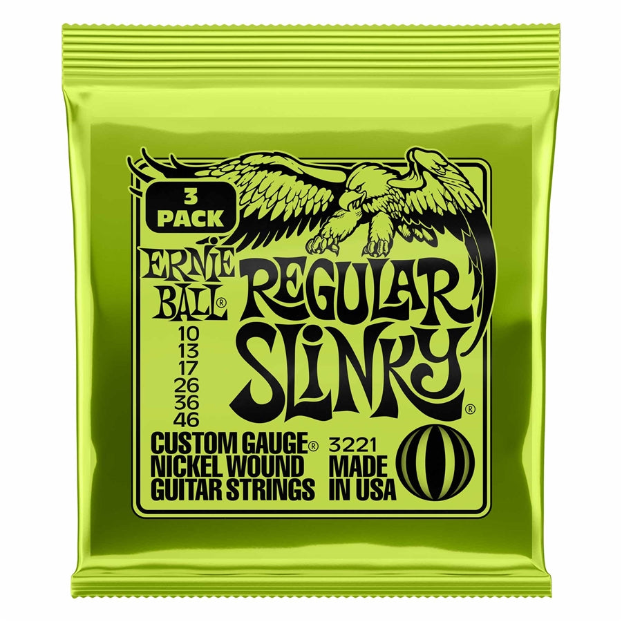 3221 Nickel Wound Regular Slinky 10-46 - 3 Set