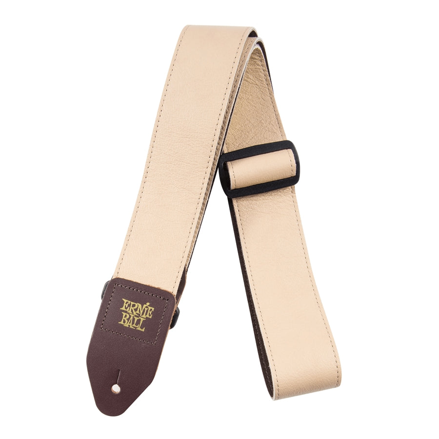 Tracolla in Pelle Italiana Marrone Chiaro Larga 5 cm Tri-Glide