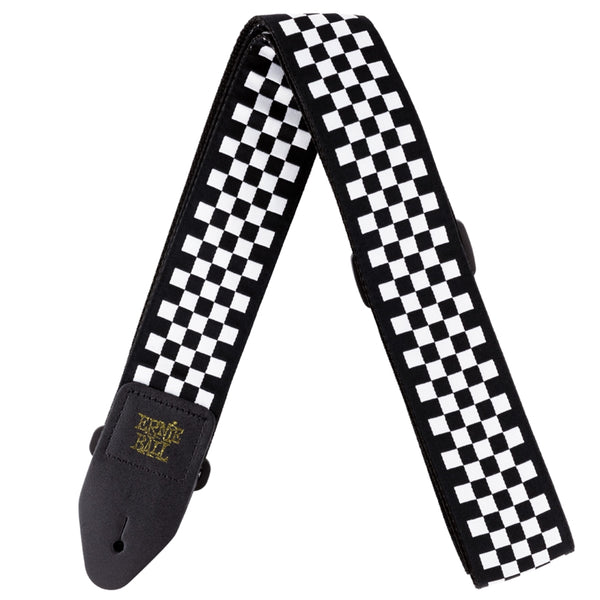 4149 Tracolla Black and White Checkered Jacquard